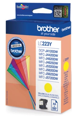 Brother LC-223YBP cartucho de tinta 1 pieza(s) Original Amarillo