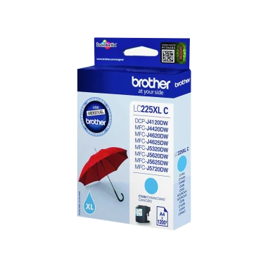 Brother LC-225XLCBP cartucho de tinta 1 pieza(s) Original Cian