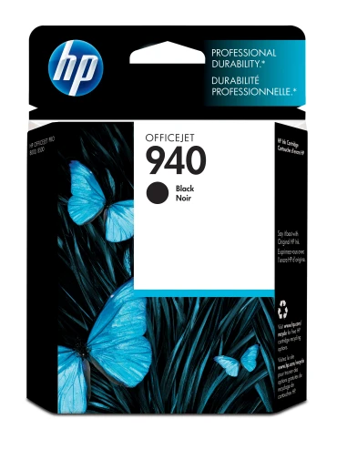 HP 940 Black Original Ink Cartridge cartucho de tinta 1 pieza(s) Rendimiento estándar Negro