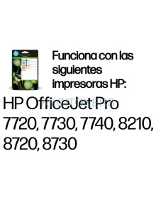 HP Paquete de 4 cartuchos de tinta Original 953 negro/cian/magenta/amarillo