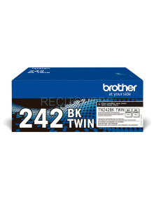 Brother TN-242BKTWIN cartucho de tóner 2 pieza(s) Original Negro