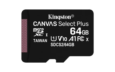 Kingston Technology Canvas Select Plus 64 GB MicroSDXC UHS-I Clase 10