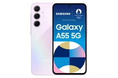 Samsung Galaxy A55 5G 16,8 cm (6.6") Ranura híbrida Dual SIM Android 14 USB Tipo C 8 GB 128 GB 5000 mAh Lila