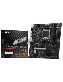 Placa base MSI 1405283 - PLACA MSI PRO A620AM-B EVO,AMD,AM5,A520,2DDR5,128GB,VGA+HDMI,2.5GBLAN,2SATA3+1XM.2,6USB3.2,MATX
