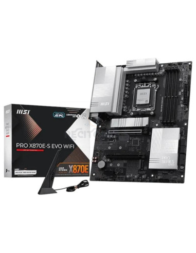 Placa base MSI 1412487 - MSI PRO X870E-S EVO WIFI placa base AMD X870E Zócalo AM5 ATX