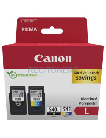 CANON Pack PG540L/CL541XL +50h glossy photo paper carton SEC con alarma 2