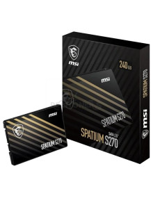 Disco MSI 1378010 - MSI SPATIUM S270 SATA 2.5 240GB unidad de estado sólido 2.5” Serial ATA III 3D NAND