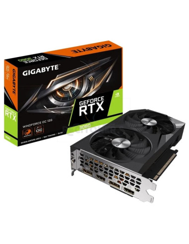 Tarjeta grafica GIGABYTE 1368309 - Gigabyte GeForce RTX 3060 WINDFORCE OC 12G (rev. 2.0) NVIDIA 12 GB GDDR6