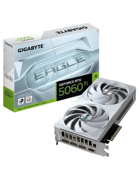 Tarjeta grafica GIGABYTE GIG-GF RTX5060TI EAG OCIC 8G - Tarjeta Gráfica Gigabyte GeForce RTX 5060 Ti Eagle OC ICE/ 8GB GDDR7