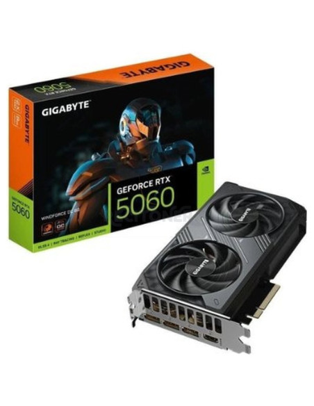 Tarjeta grafica GIGABYTE 1398354 - GIGABYTE GeForce RTX 5060 WINDFORCE OC 8G Tarjeta Gráfica - 8GB GDDR7, 128bit, PCI-E 5.0, 251