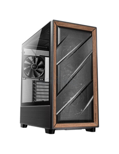 Caja ANTEC CJ11132846 - Antec 0-761345-10133-2 carcasa de ordenador Midi Tower Negro, Madera