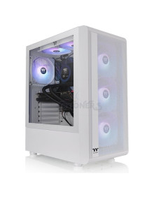 Caja THERMALTAKE CJ1117724 - Thermaltake S200 TG ARGB Midi Tower Blanco
