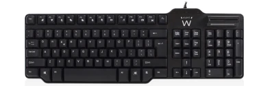 Ewent EW3252 teclado USB QWERTY Español Negro