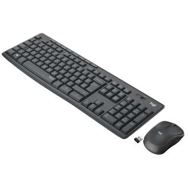 Logitech MK295 Silent Wireless Combo teclado Ratón incluido USB QWERTY Español Grafito