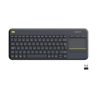 Logitech Wireless Touch Keyboard K400 Plus teclado RF inalámbrico QWERTY Español Negro