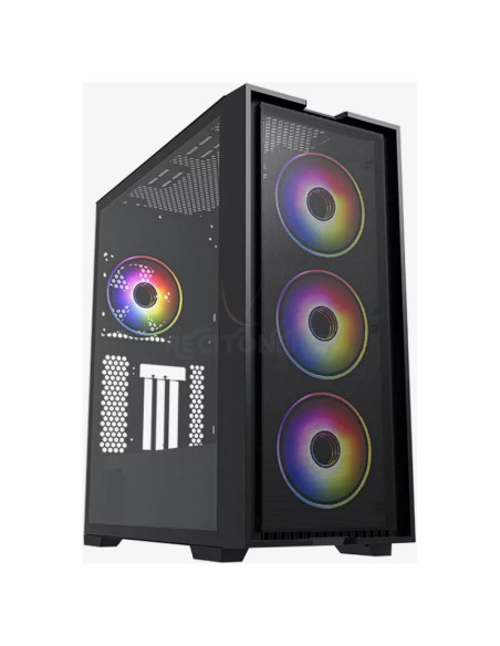 Caja HIDITEC CJ11271817 - Hiditec H2 AIR ARGB Torre Negro