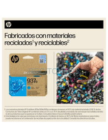 HP Cartucho de Tinta Original EvoMore 937e cian