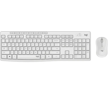 Logitech MK295 Silent Wireless Combo teclado Ratón incluido USB QWERTZ Alemán Blanco