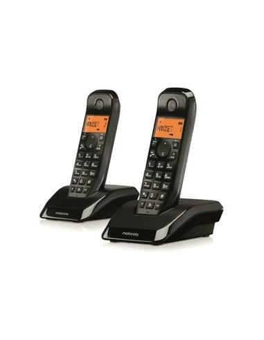 Motorola S12 Duo Teléfono DECT Identificador de llamadas Negro