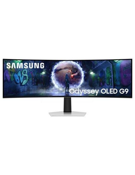Monitor SAMSUNG 1405859 - Samsung G93SD pantalla para PC 124,5 cm (49”) 5120 x 1440 Pixeles Dual QHD OLED Plata