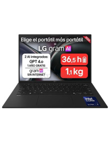 Portatil LG LGP-14ZD90U-G AX85BN - Portátil LG Gram 14ZD90U-G.AX85BN Intel Core Ultra 7-355/ 32GB/ 512GB SSD/ 14'/ Sin Sistema O