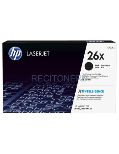 Toner CF226X_R HP - HP TONER 26X NEGRO CF226X PRO M402/426 REACONDICIONADO