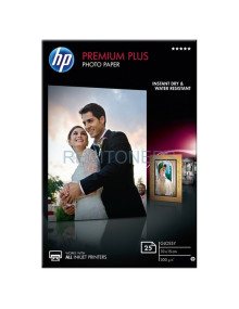 Papeleria CR677A HP - HP Papel foto premium glossy 100 x 150 mm 300 grs 25 hojas/paq. CR677A (Premium Plus)