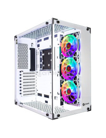 Ordenador gaming TALIUS 45905 - TALIUS PC Gaming Good Game Cronos Frost  I3 10100F/16GB RGB/SSD 240GB/VGA 730 2GB/Skadi 120 RGB