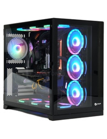 Ordenador gaming TALIUS TAL-ZEUS-BLK - TALIUS CAJA PC GAMING ZEUS BLACK. VENTANA CRISTAL TEMPLADO FRONTAL Y PUERTA LATERAL. ESTR
