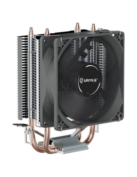 Refrigeracion UNYKACH UK322001 - Unyka Unycool H20 Negro - Ventilador para CPU - Válido para 1200/1700 - AMD AM5/AM4 - 22dBA - T