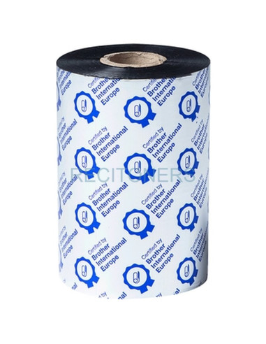 Cinta Matricial BWS1D450110 BROTHER - BROTHER 8 Rollos de Ribbon de cera estandar de 110mm de ancho y 450m de longitud.