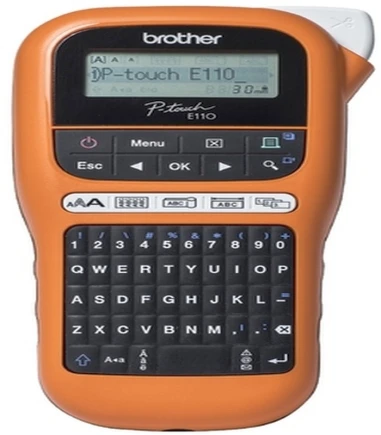 Brother P-Touch PT-E110VP - Etiquetadora - B/N - transferencia térmica - rollo (1,2 cm) - 180 ppp -