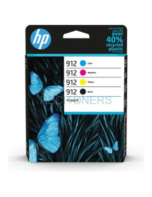 HP TINTA BK, C, M, Y, OFFICEJET / OFFICEJET PRO 8000 SERIES - Nº 912 *PACK DE 4*