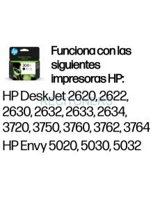 HP Cartucho de tinta Original 304XL negro