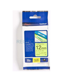 Toner TZEC31 BROTHER - BROTHER CINTA ROTULADORA LAMINADA NEGRO SOBRE AMARILLO FLUOR - 12MMX5M
