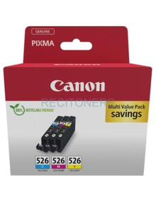 Toner 4541B018 CANON - CANON Pack 3 colores CLI526CMY MULTI ECOPACK carton