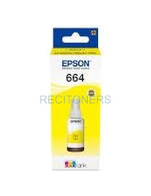 EPSON TINTA BOTE AMARILLO ECOTANK L355, 555 / ET-2500, 2550 , 2600 , 4500, 14000 - Nº 664 2