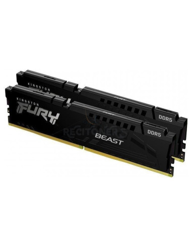 Memoria RAM KINGSTON KIN-FB KF552C40BBK2-32 - Memoria RAM Kingston FURY Beast 2 x 16GB/ DDR5/ 5200MHz/ 1.25V/ CL40/ DIMM