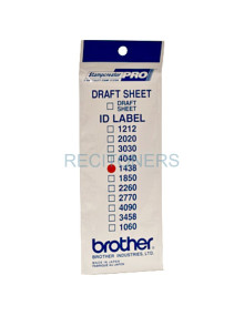 Papeleria ID1438 BROTHER - BROTHER ETIQUETA DE IDENTIFICACIÓN DE 14X38 MM - PACK DE 12 UNIDADES