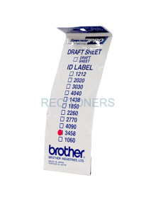 Papeleria ID3458 BROTHER - BROTHER Etiquetas identificadoras 34X58 -1 bolsa de 12 hojas