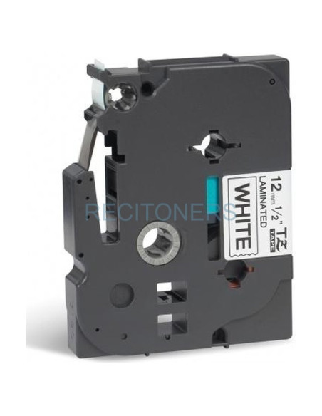 Papeleria TZE231CIV BROTHER - BROTHER Cinta laminada blanco/Negro 12mm (Sin Blister)