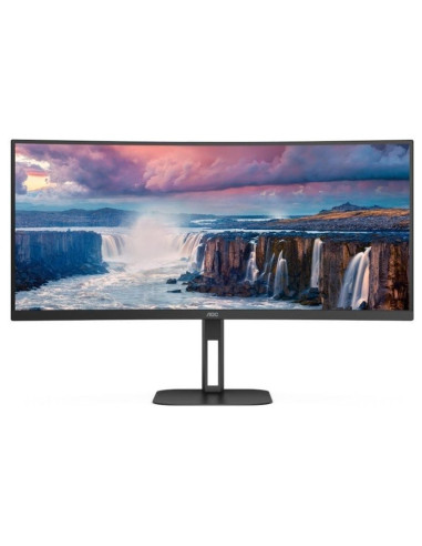 Monitor AOC AOC-M CU34V5C BK - Monitor Profesional Ultrapanorámico Curvo AOC CU34V5C/BK 34'/ WQHD/ Multimedia/ Negro