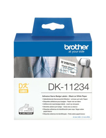 Papeleria DK11234 BROTHER - BROTHER Rollo de Etiquetas precortadas de identificacion 260 etiquetas blancas de 60 x 86 mm