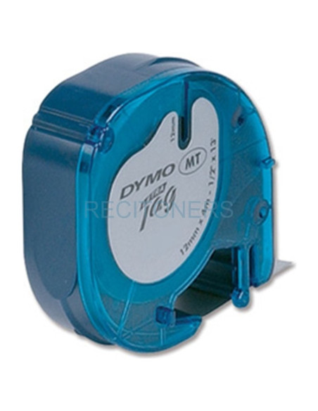 Papeleria 91202 DYMO - DYMO CINTA 91202 - NEGRO SOBRE AMARILLO - 12MMX4M - PLÁSTICO - ROTULADORA LETRATAG