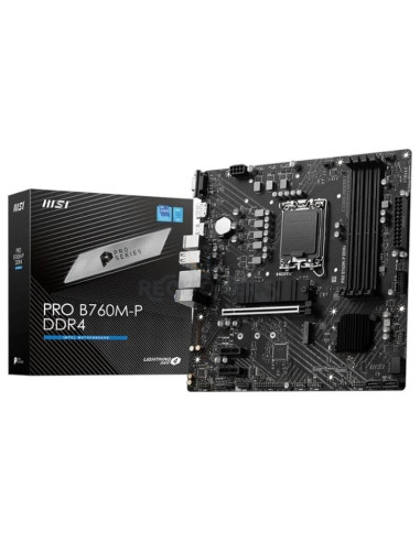 Placa base MSI 1364776 - MSI PRO B760M-P DDR4 placa base Intel B760 LGA 1700 micro ATX