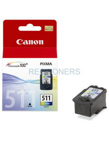 Cartucho de tinta 2972B010 CANON - Canon Pixma MP240/260/480 Cartucho Color CL511 (Blister + alarma)