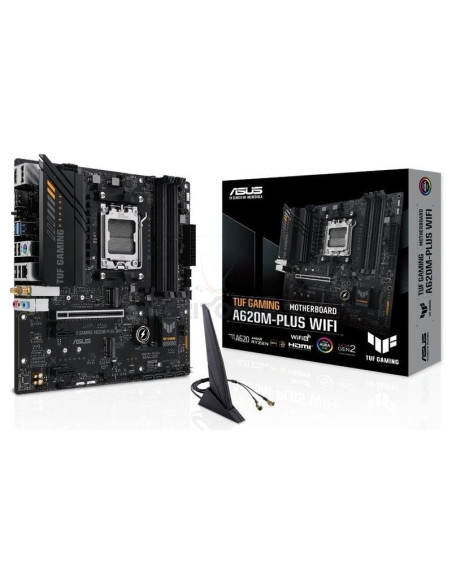 Placa base ASUS ASU-PB TUF GAM A620M-PLUS WI - Placa Base Asus TUF GAMING A620M-PLUS WiFi Socket AM5/ DDR5/ PCIe 4.0/ Micro ATX