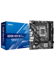 Placa base ASROCK ASR-PB H610M-HDV M2 R2 - Placa Base Asrock H610M-HDV M2 R2 Socket 1700/ DDR4/ PCIe 4.0/ Micro ATX