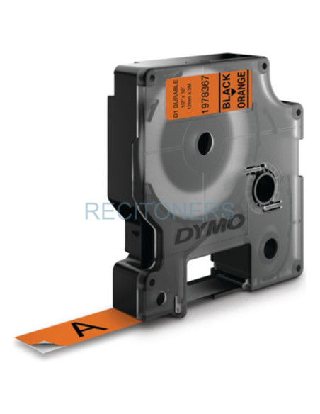Transfer Belt 1978367 DYMO - DYMO CINTA DE TRANSFERENCIA TERMICA D1 DURABLE - NEGRO SOBRE NARANJA - 12MMX3M - ROTULADORA LABELMA