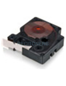 Papeleria S0718620 DYMO - DYMO CINTA DE ETIQUETAS INDUSTRIAL ADHESIVA ID1-19 - NEGRO SOBRE BLANCO - 19MMX5´5 M - VINILO - ROTULA